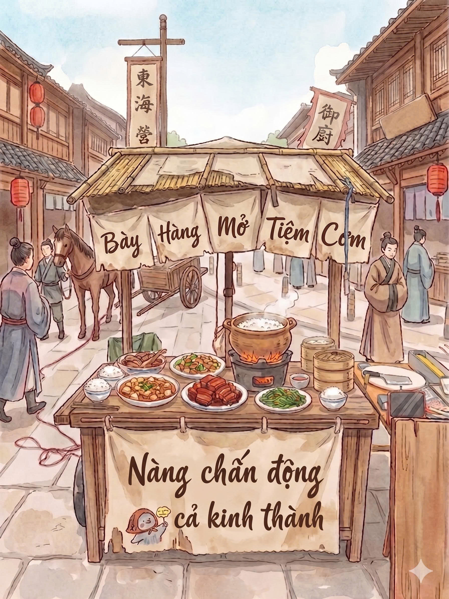 BÀY HÀNG MỞ TIỆM CƠM, NÀNG CHẤN ĐỘNG CẢ KINH THÀNH